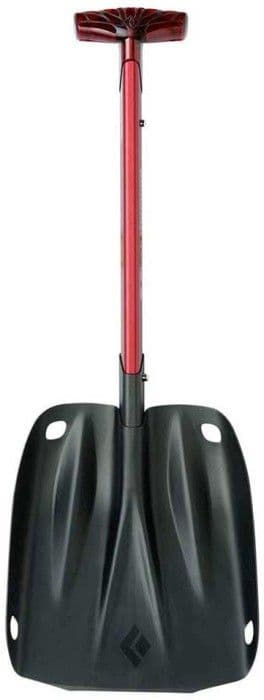 Black Diamond Transfer Shovel lumivyörylapio, musta/punainen