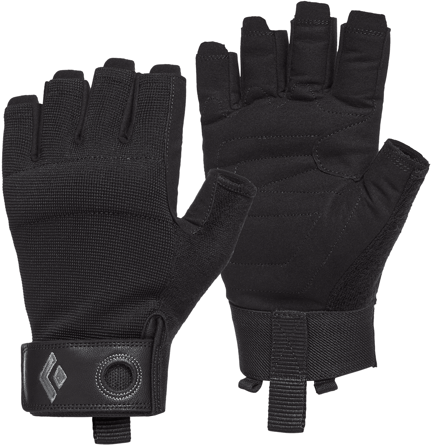 Black Diamond Crag Half-Finger Gloves kynsikkäät, musta