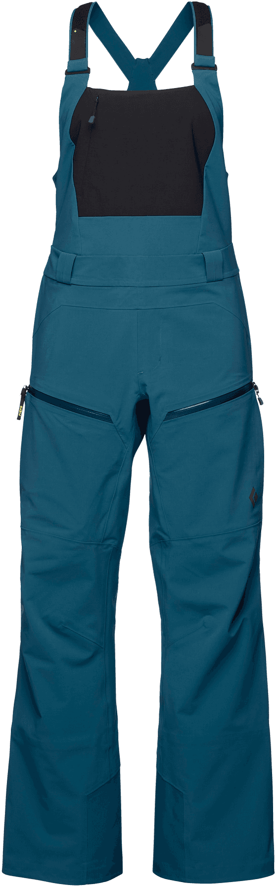 Black Diamond Recon Stretch Bibs naisten lasketteluhousut, petrooli