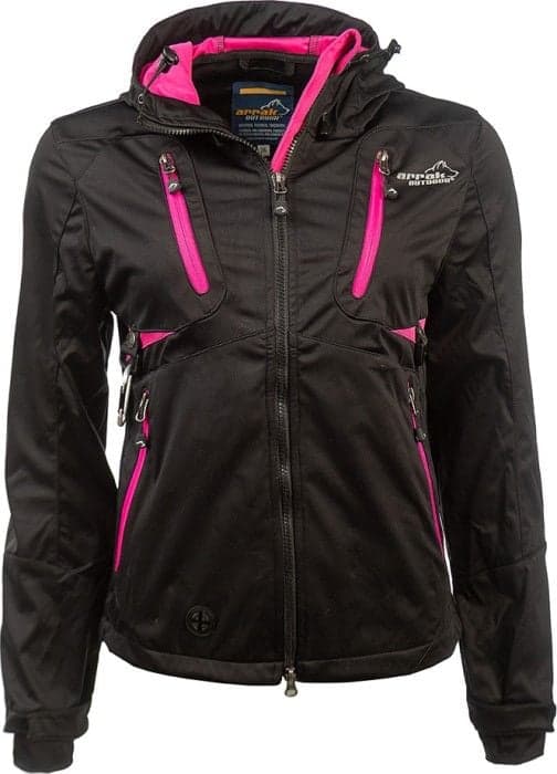 Arrak Outdoor Arrak Akka Lady naisten ulkoilutakki, musta/pinkki