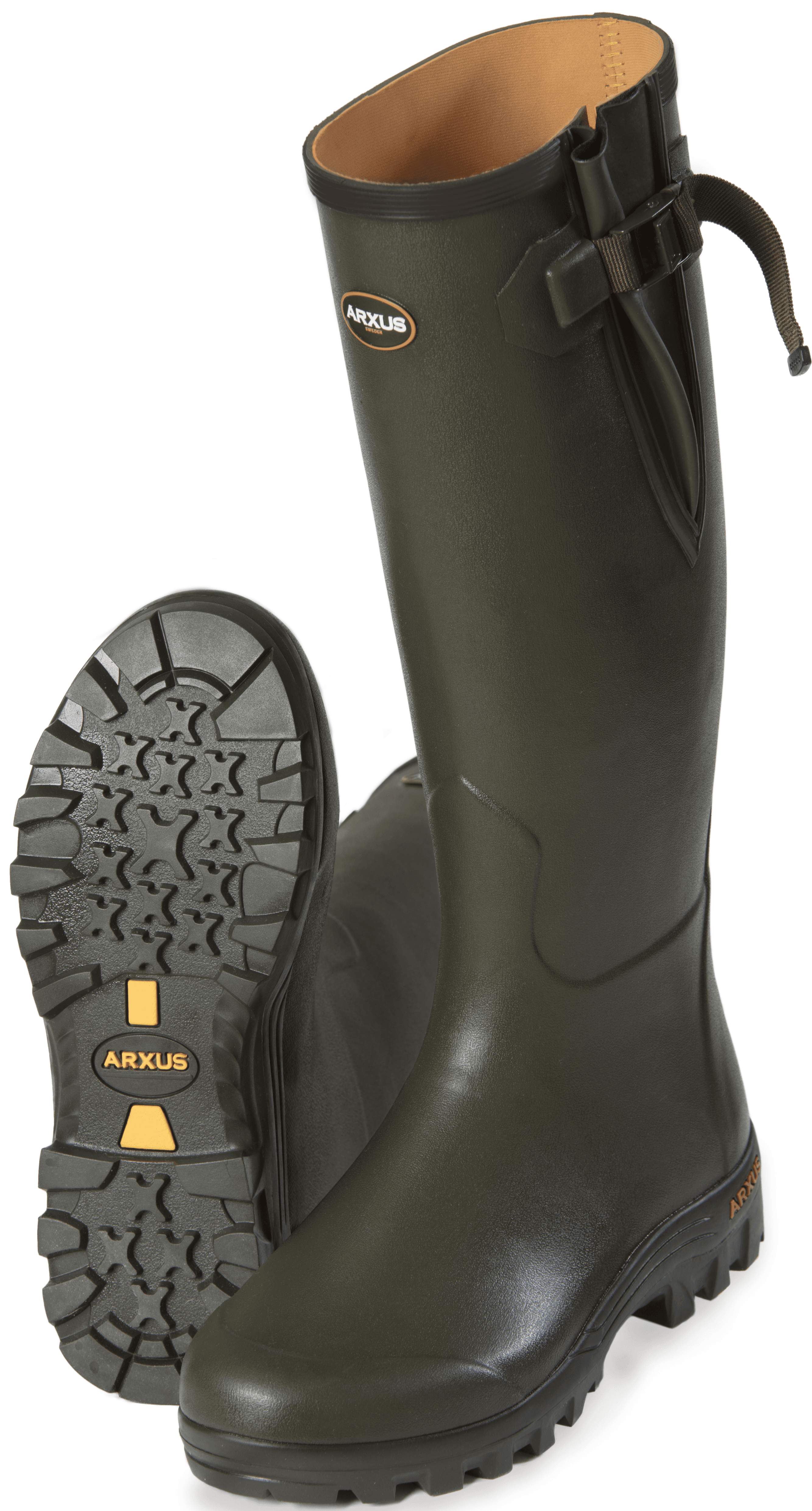Arxus Pioneer kumisaapas, Unisex, maastonvihreä