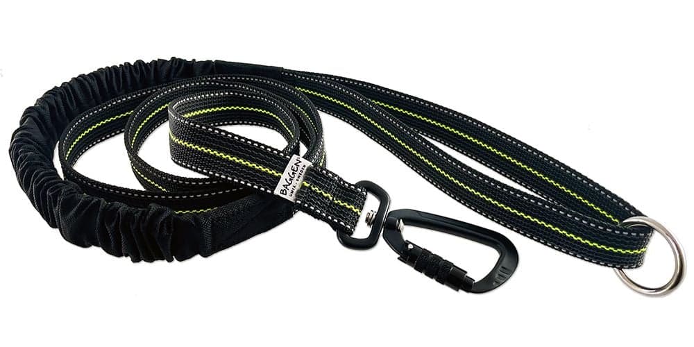 Baggen Expanderkoppel Reflex/Antiglid 3,5m Neongul Twistlock talutushihna