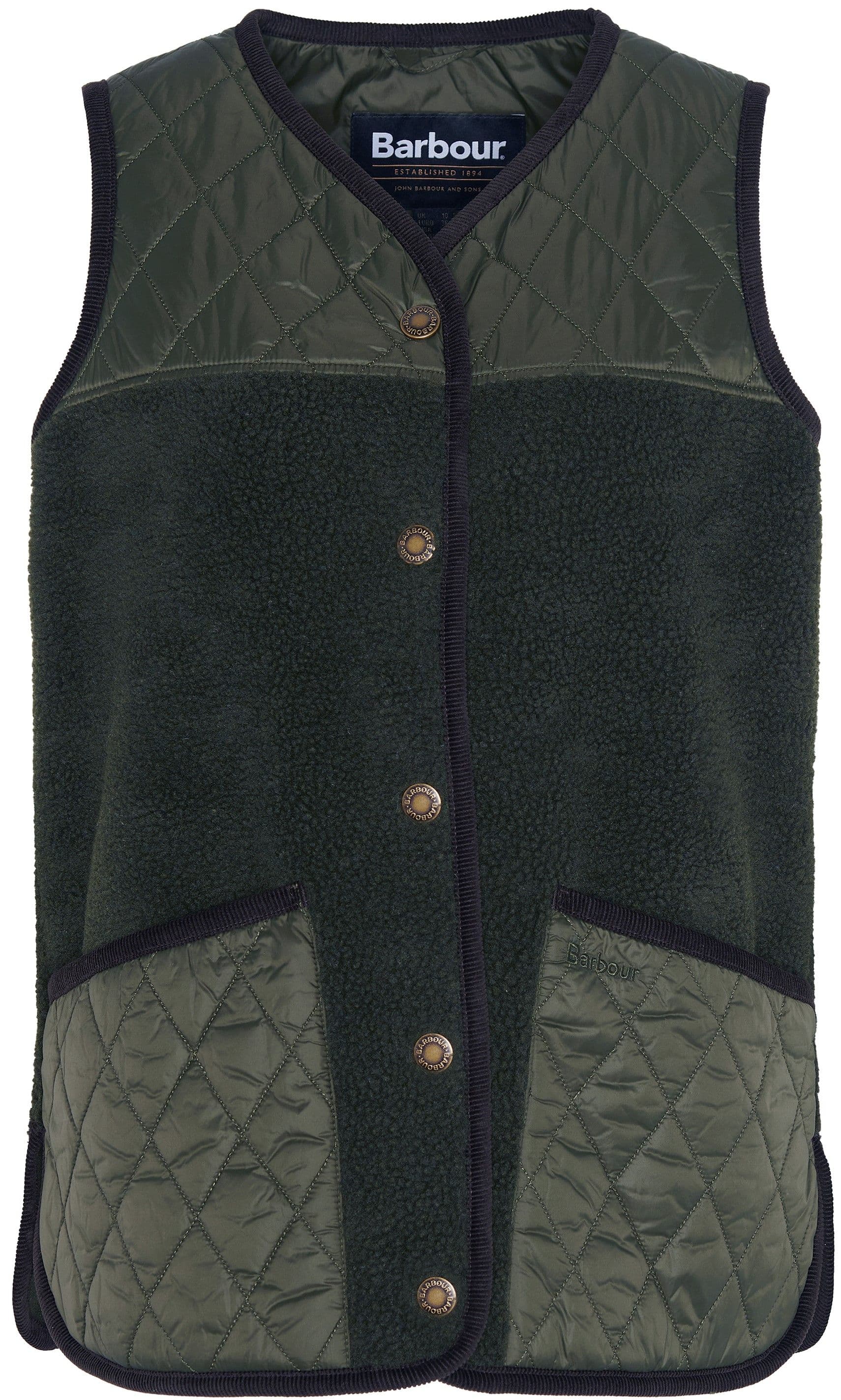 Barbour Brambles Gilet naisten liivi, Oliivinvihreä / Classic