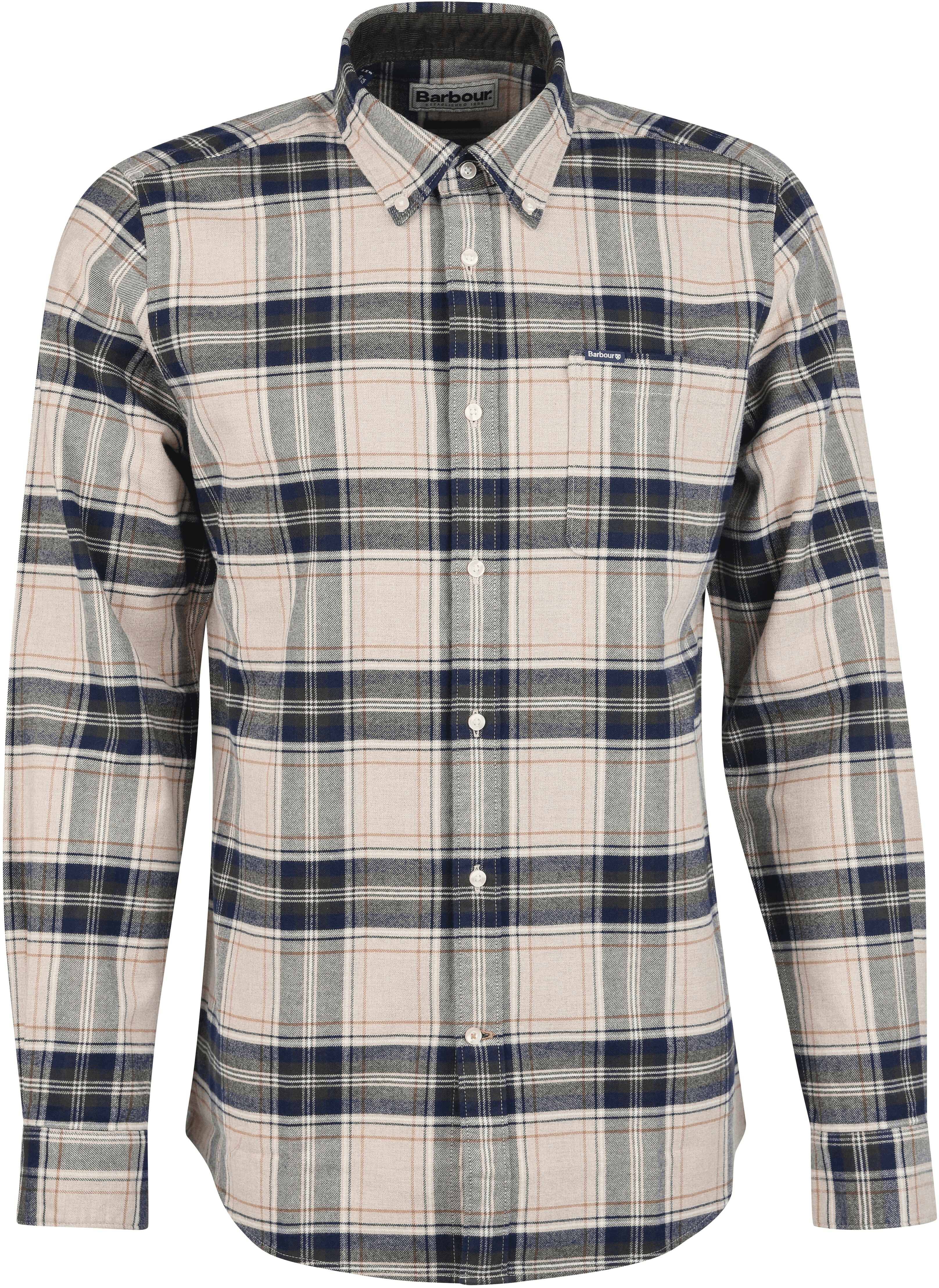 Barbour Betsom Tailored Fit puuvillapaita, Stone Marl