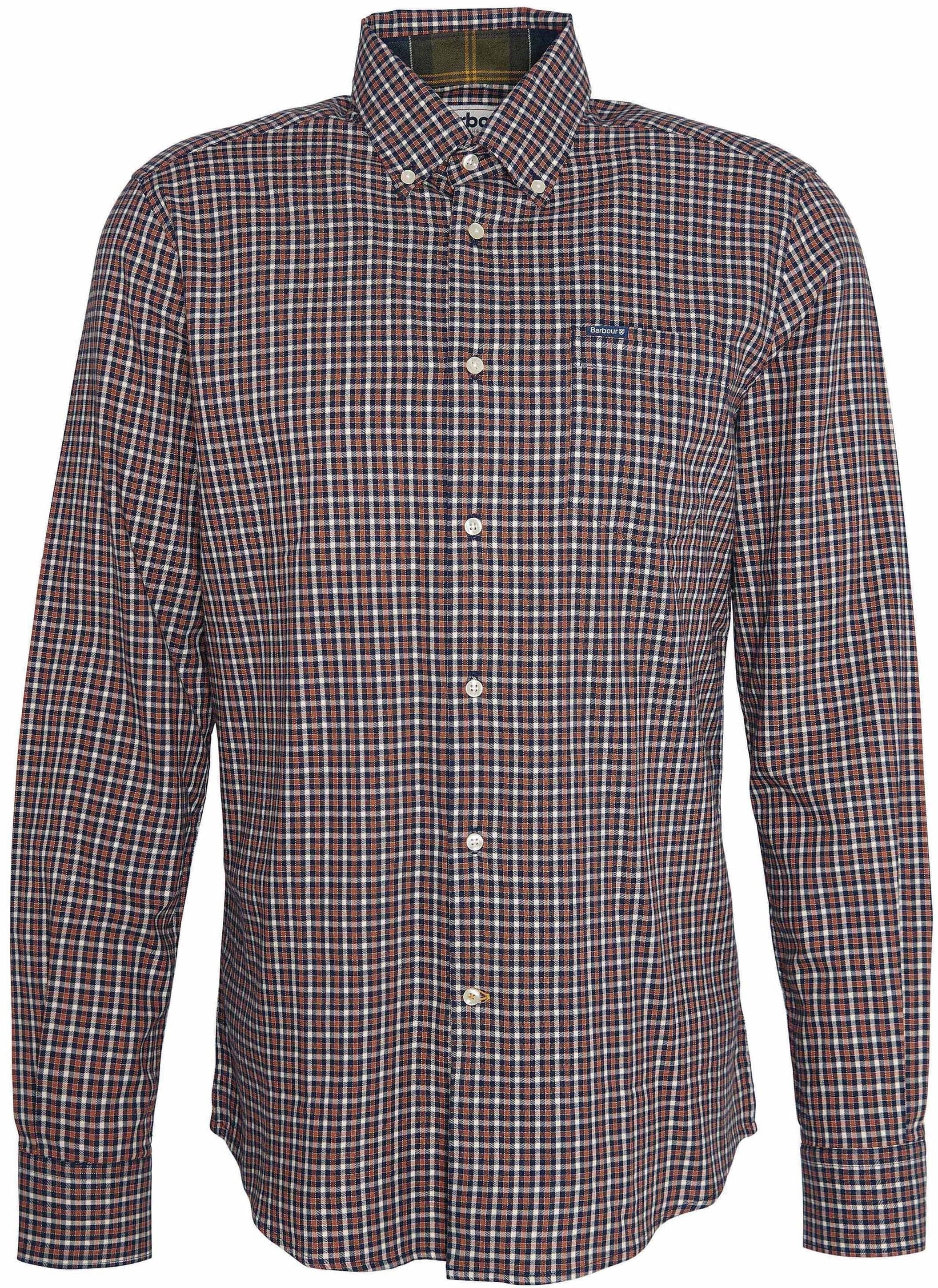 Barbour Padshaw Tailored paita, Fit Tummansininen