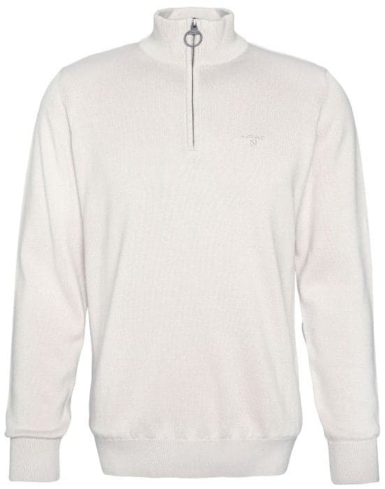 Barbour Cotton Half Zip Knitted Jumper neulepaita, Mist