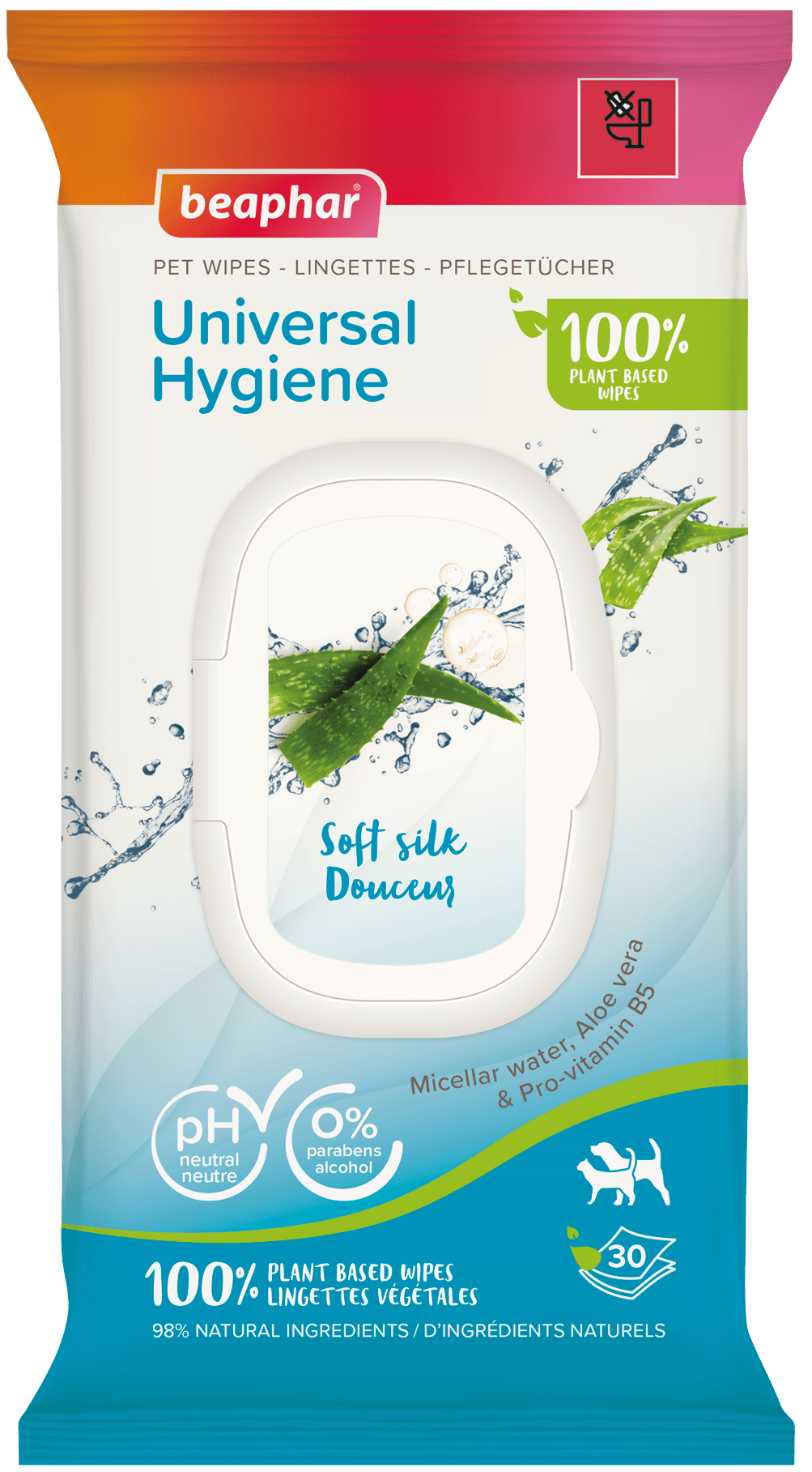 Beaphar BIO Pet Wipes Universal kosteuspyyhkeet koirille, 30 kpl