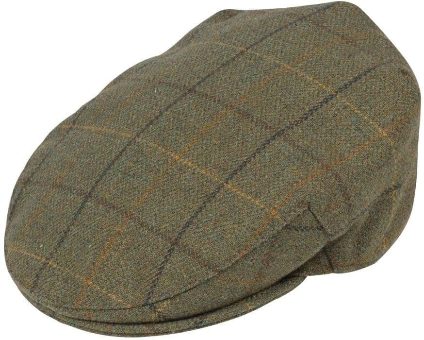 Alan Paine M's Rutland Tweed Cap Tumma sammalenvihreä (Dark Moss)
