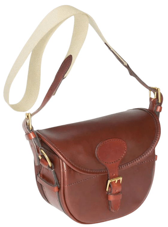Alan Paine Leather Cartridge Bag patruunalaukku, Ruskea
