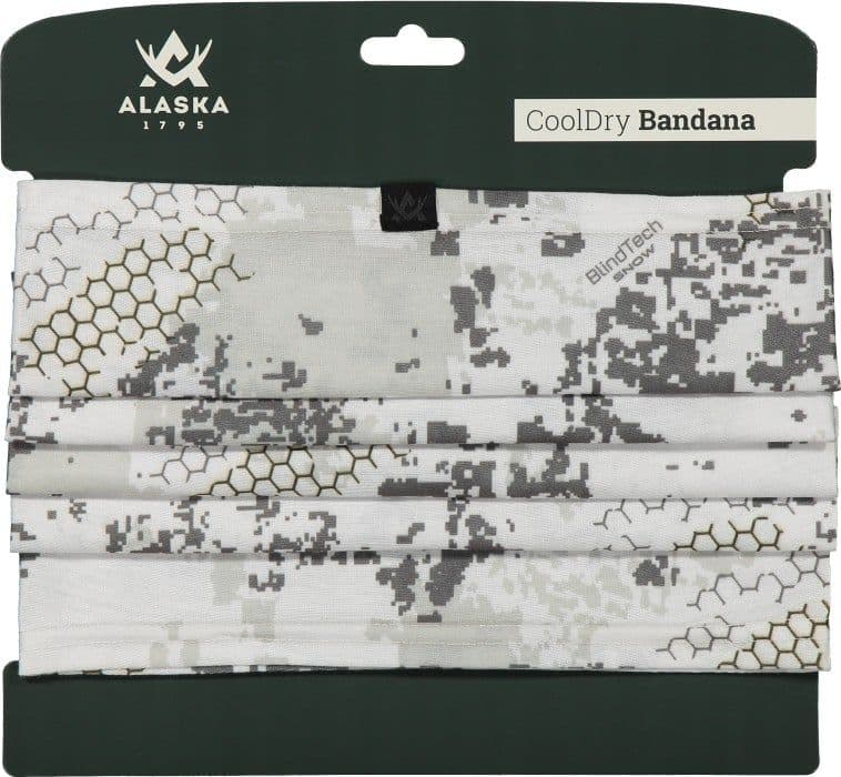 Alaska 1795 CoolDry Bandana, BlindTech Snow