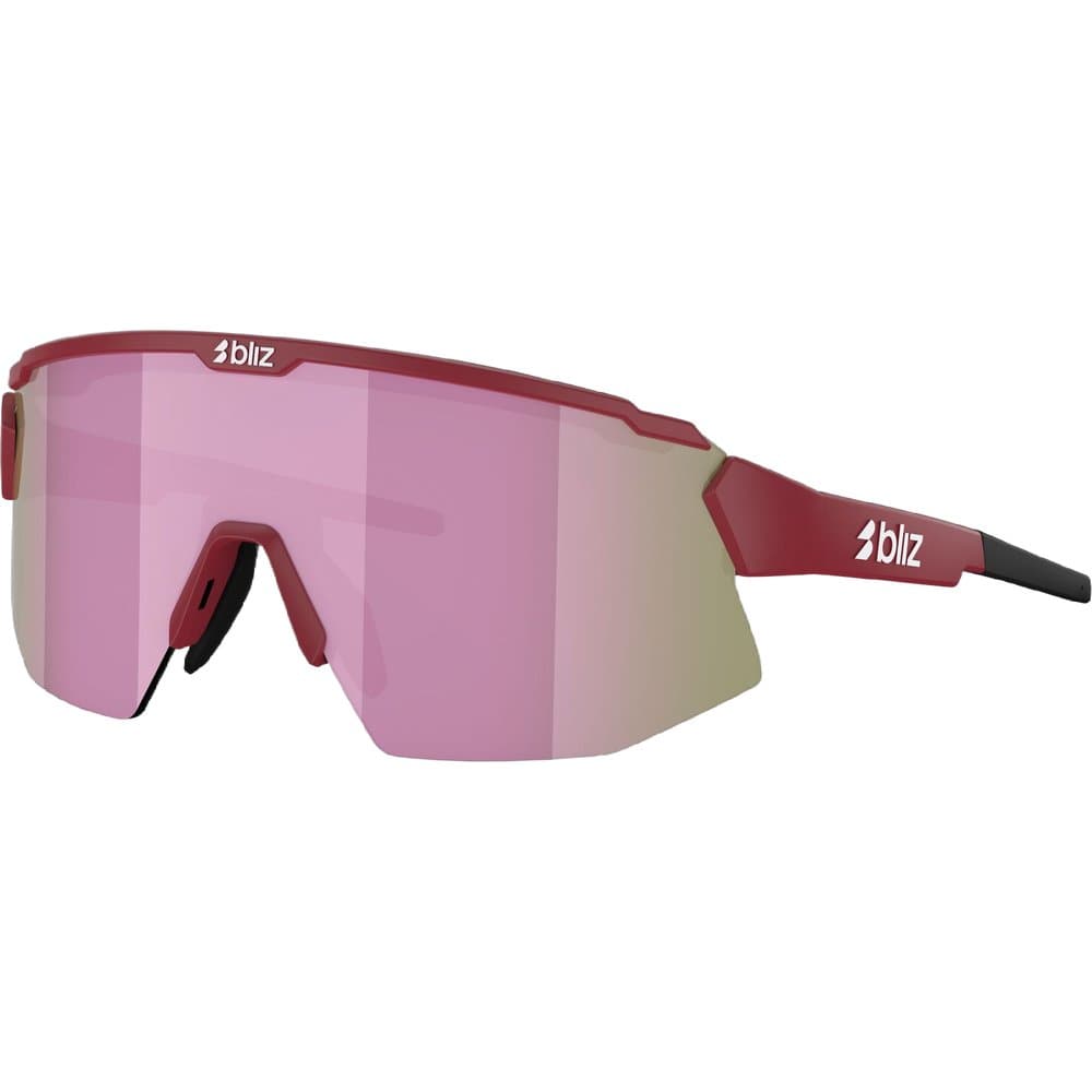 Bliz Breeze Small Matt Burgundy + Brown w Rose Multi + Spare lens Pink urheilulasit