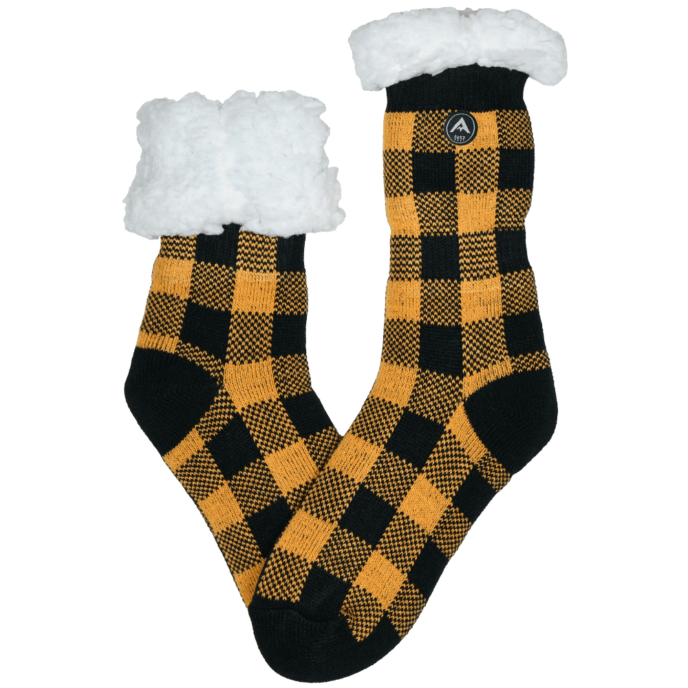 Avignon Dam Heat Max Sock Checked Keltainen