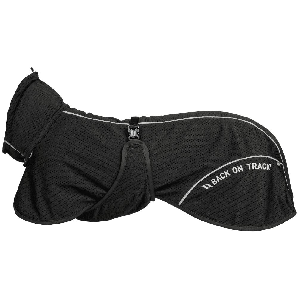 Back on Track Bay Mesh Coat Low Set Tail 55-65 cm Musta