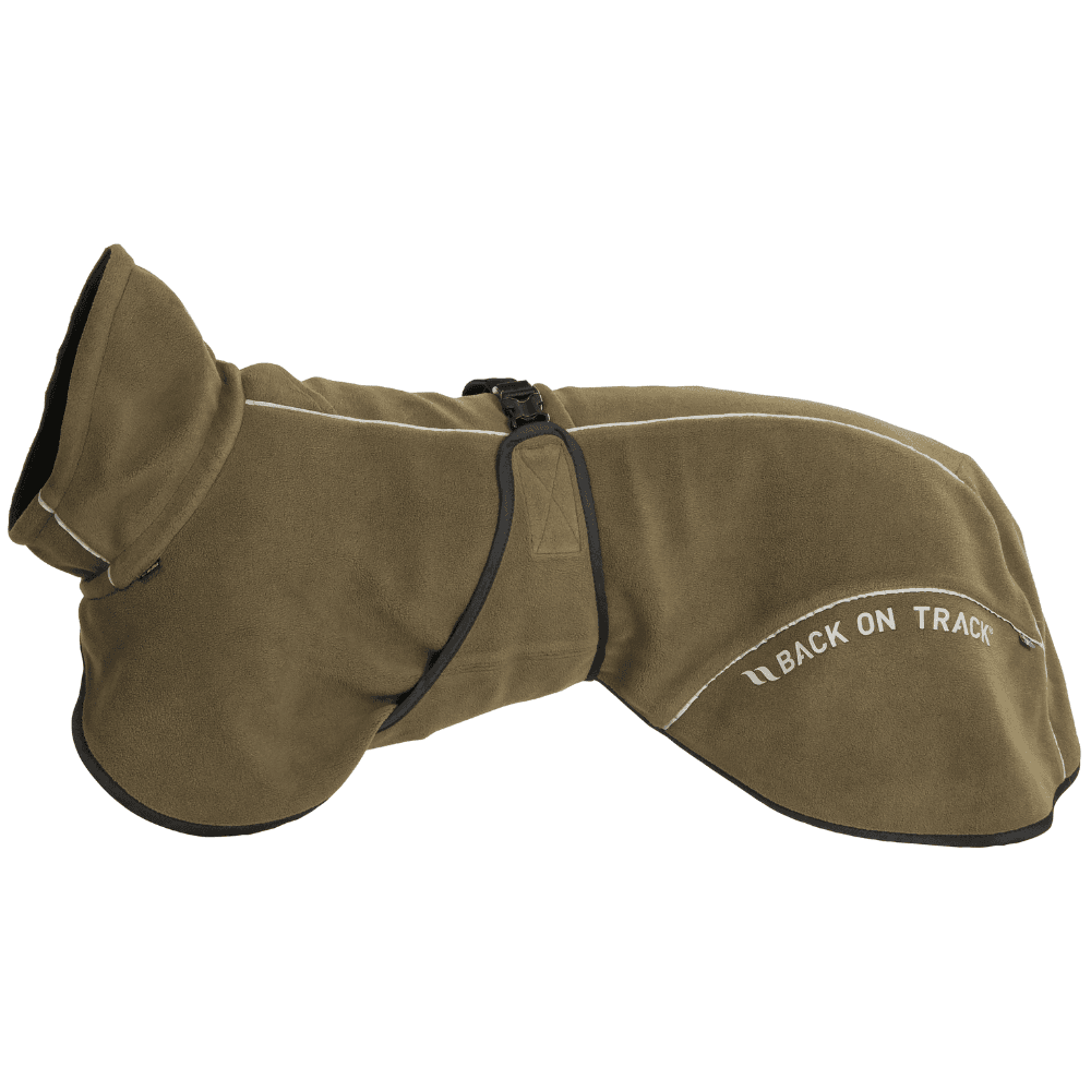 Back on Track Bay Fleece Coat Low Set Tail 30-35 cm Oliivinvihreä