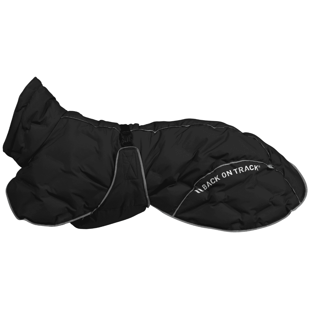 Back on Track Bay Padded Coat Low Set Tail 25-35 cm Musta