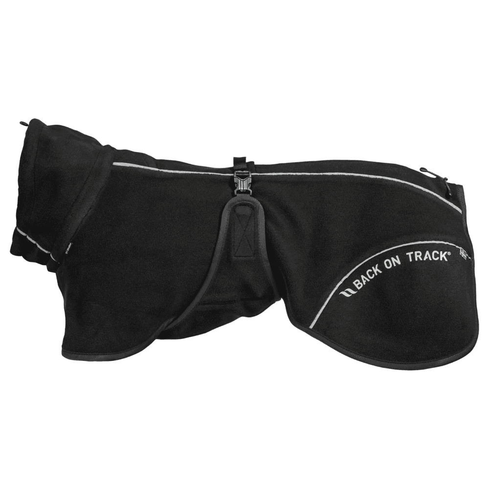 Back on Track Bay Fleece Coat High Set Tail 40-50 cm Musta