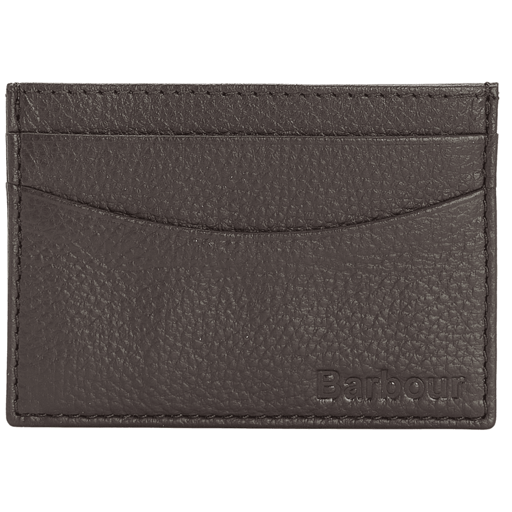 Barbour M's Amble Leather Card Holder Tummanruskea