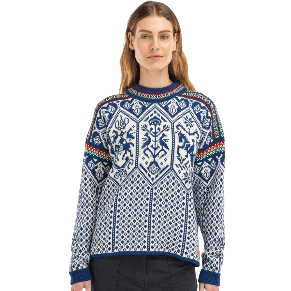 Dale of Norway W's 1994 Fem Sweater Indigo Offwhite Mustard