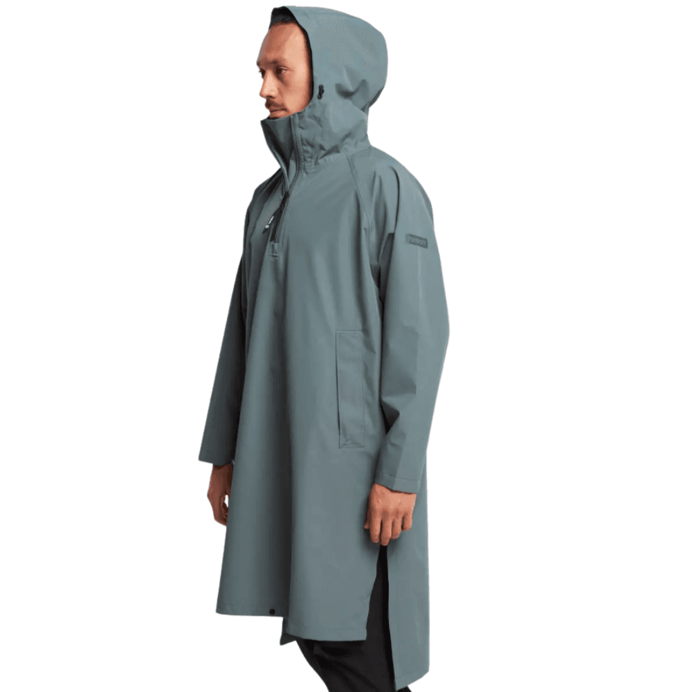 Tenson Drizzle Poncho Unisex Tummanvihreä