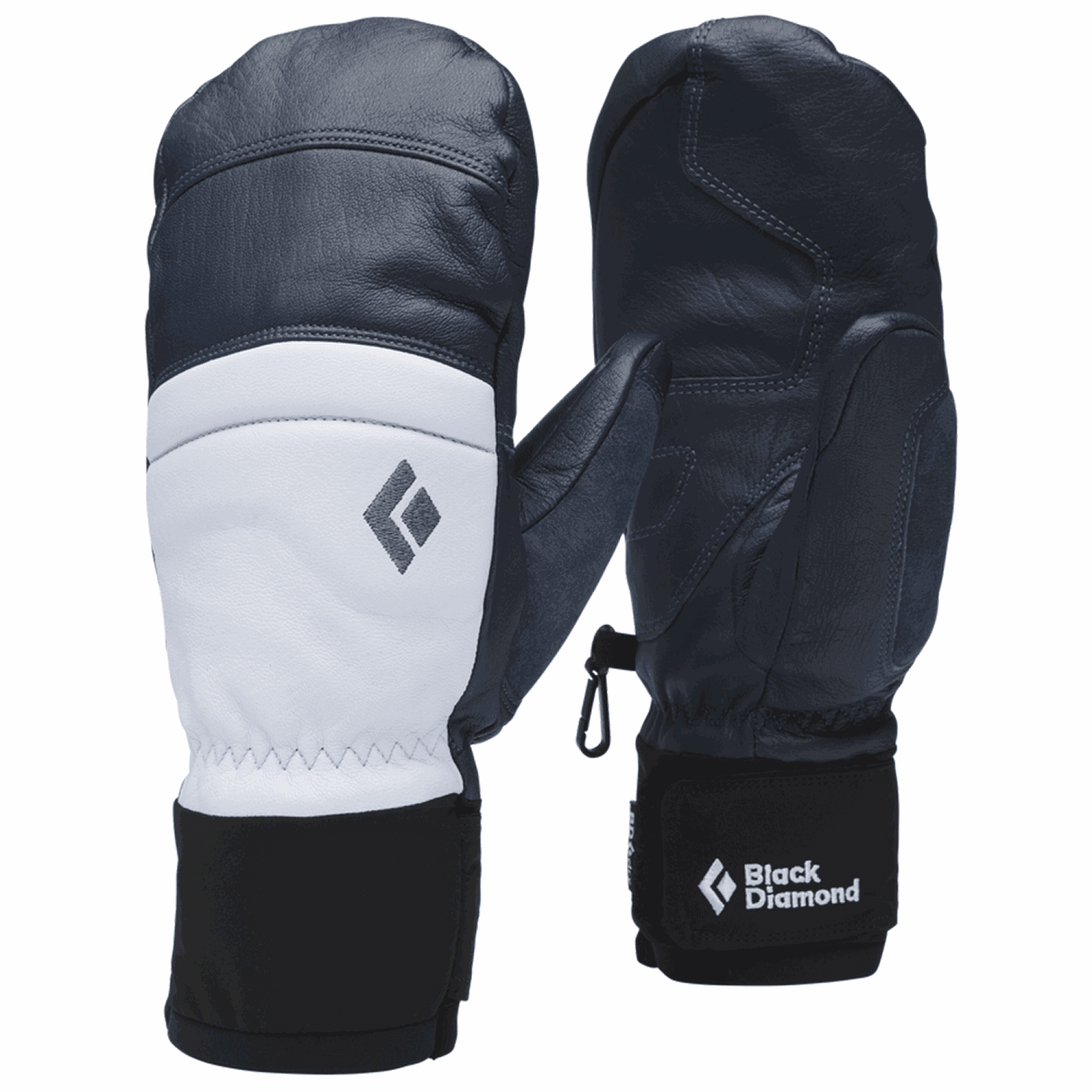 Black Diamond W Spark Mitts Charcoal - Belay Blue