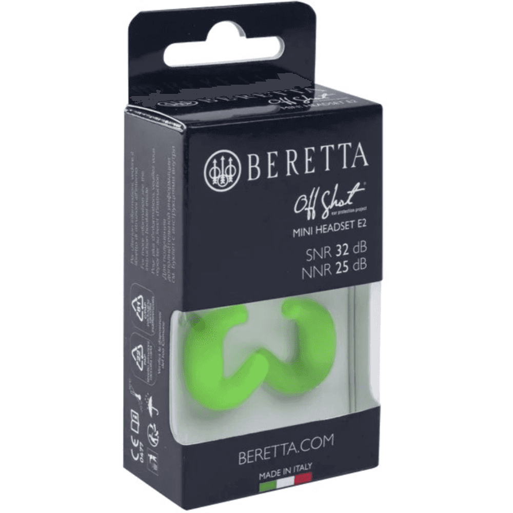 Beretta Mini Headset E2 Fluo Vihreä