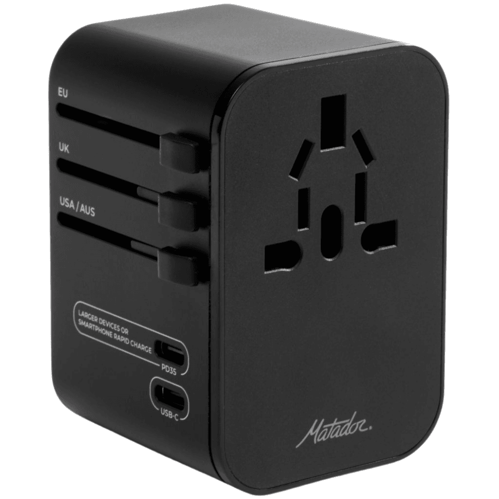 Matador Global Travel Adapter Musta