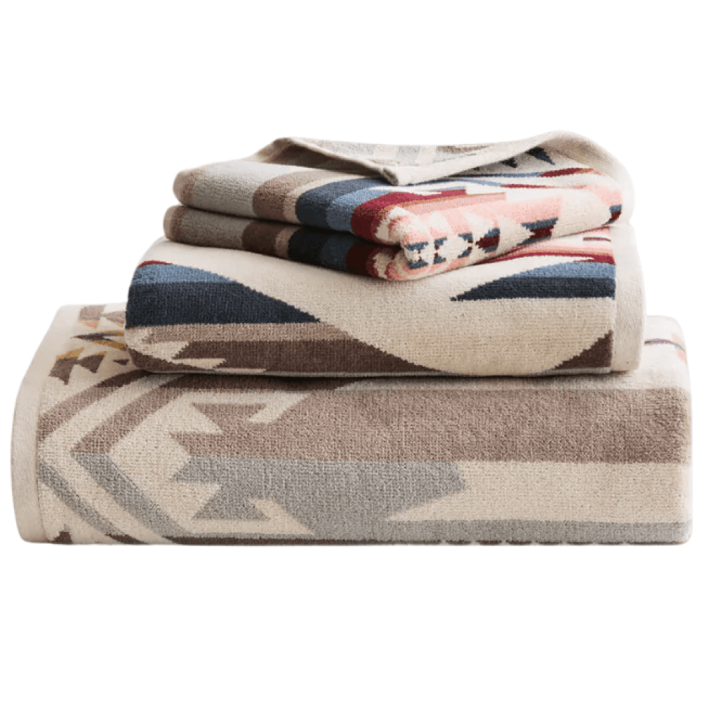 Pendleton 3 Piece Towel Set White Sands Tan