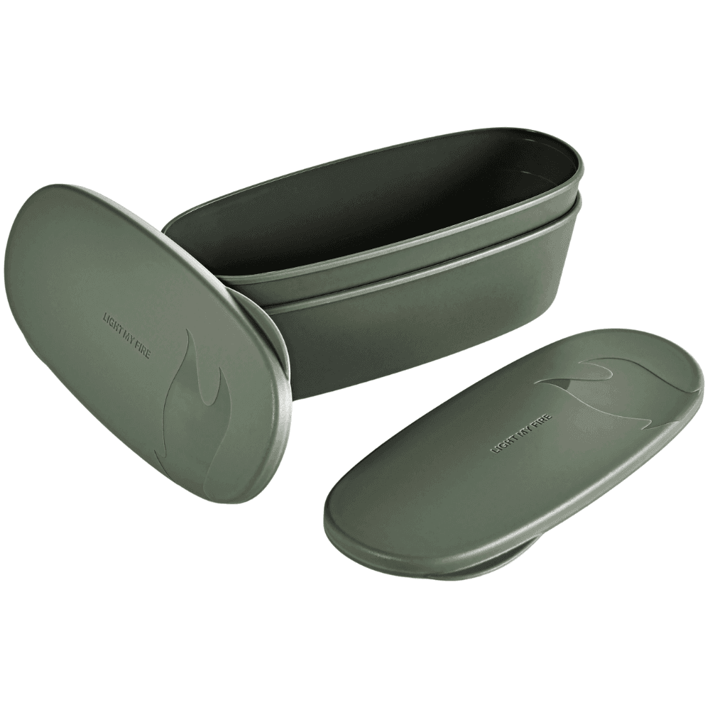 Light My Fire Snapbox Oval 2-Pack Salvianvihreä