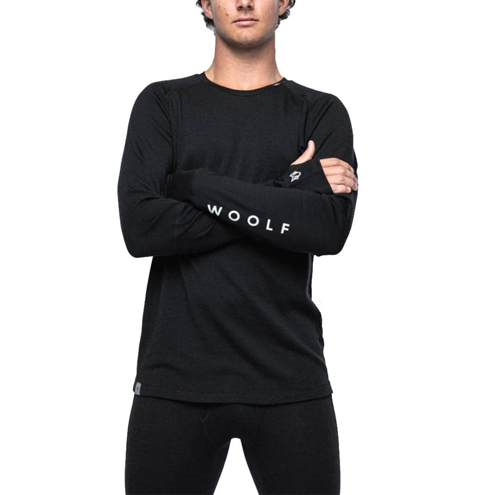 Woolf Merino M's Svarthetta Performance Ls Musta