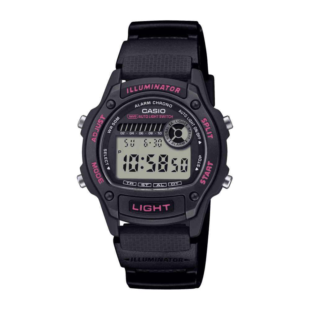 Casio W's Timeless Collection W-220H-1A2Vef Musta