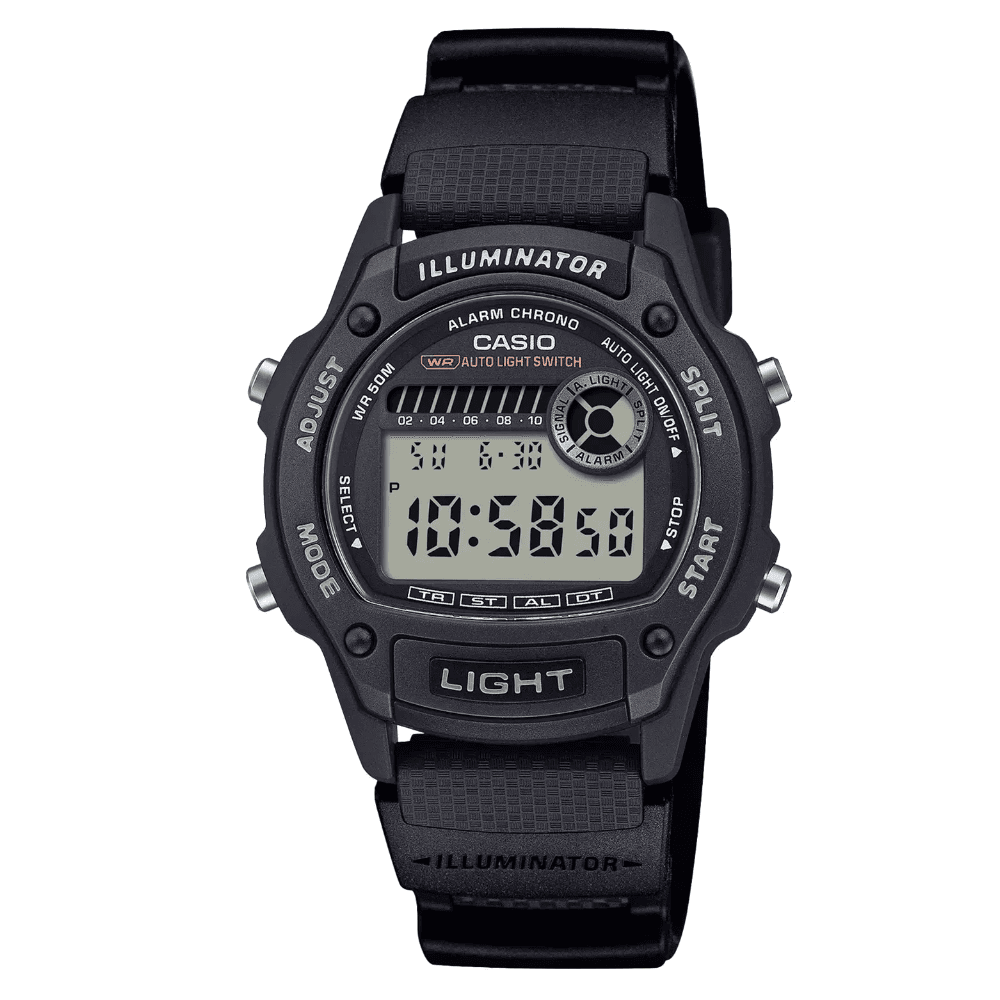 Casio W's Timeless Collection W-220H-1Avef Musta