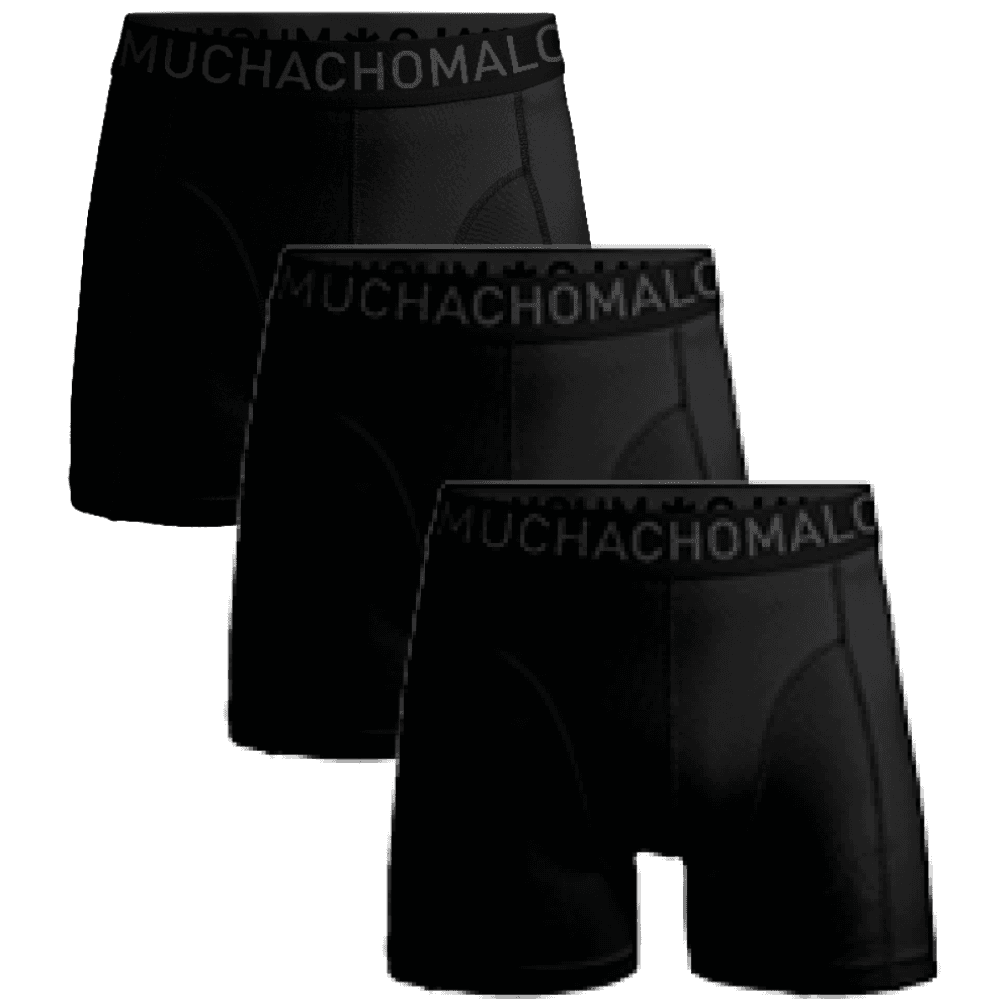 Muchachomalo 1010 3-pack Microfiber Boxer Musta / Musta / Musta