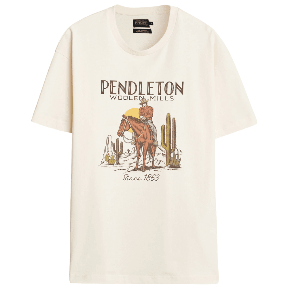 Pendleton Cowboy T-Shirt Valkoinen