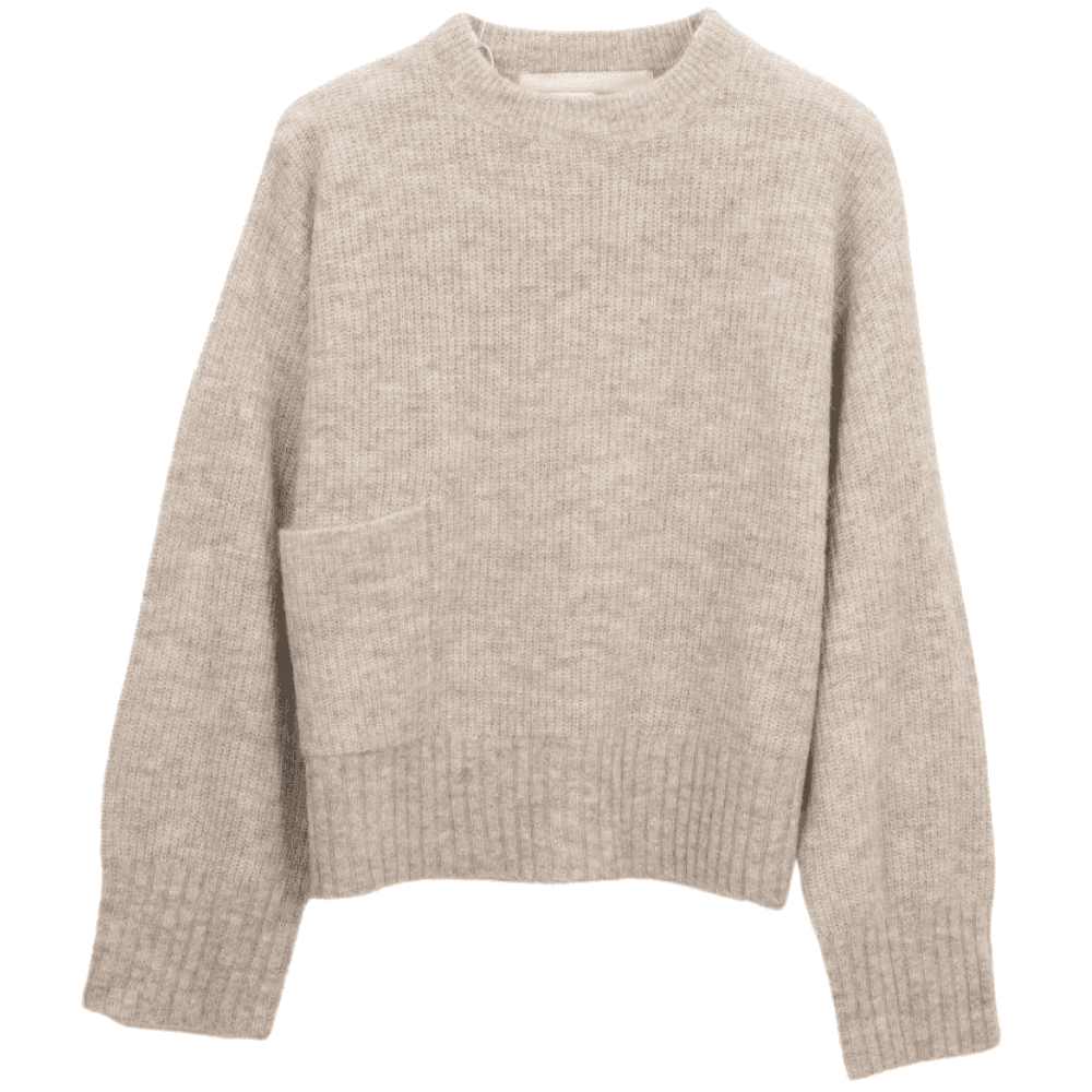 Sätila Of Sweden Sunset Sweater -naisten neulepaita, vaaleanharmaa meleerattu