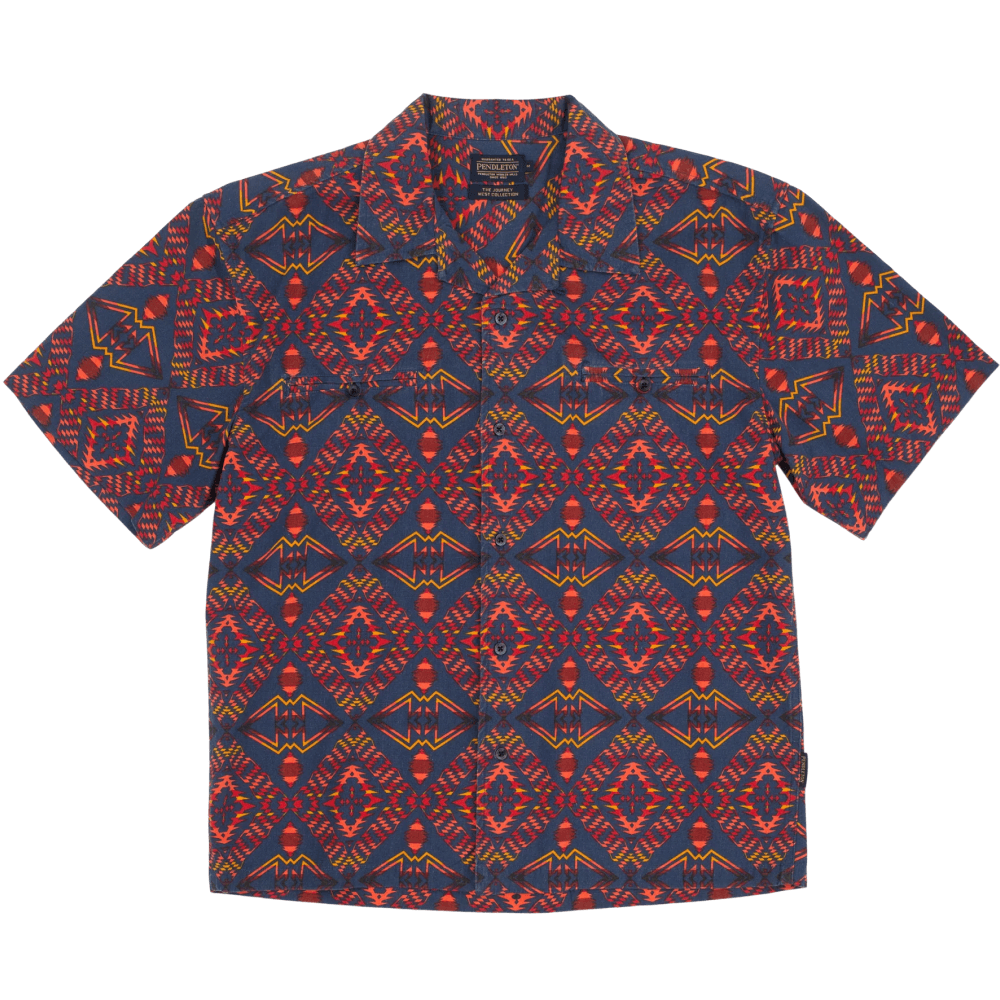 Pendleton Two Pocket Camp Shirt Thunder Earthquake Navy