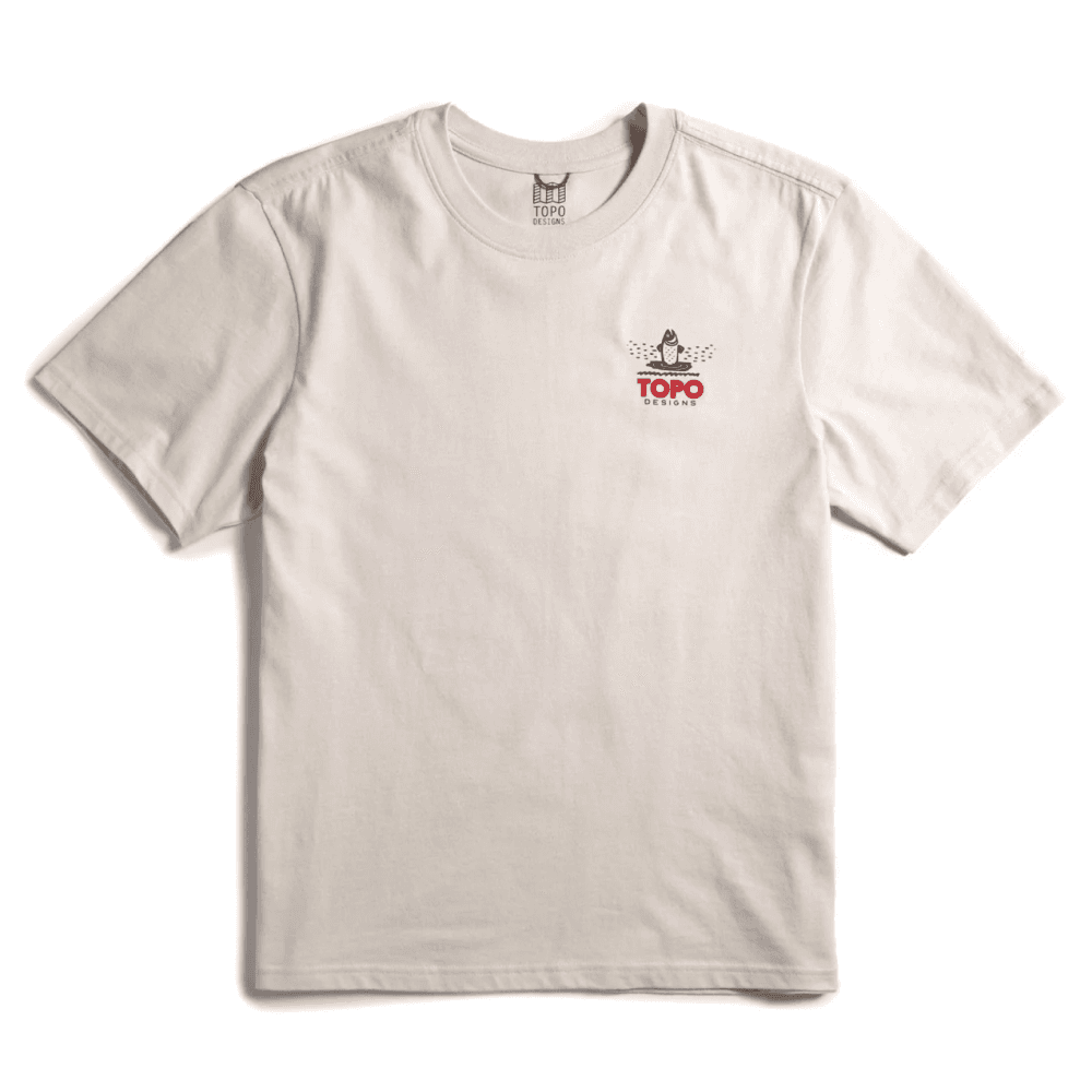 Topo Designs Mountain River Tee S/S M Bone White