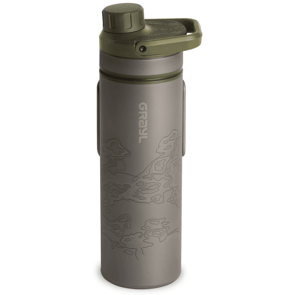 Grayl Ultrapress Ti Filter & Purifier Bottle 500Ml Covert Black