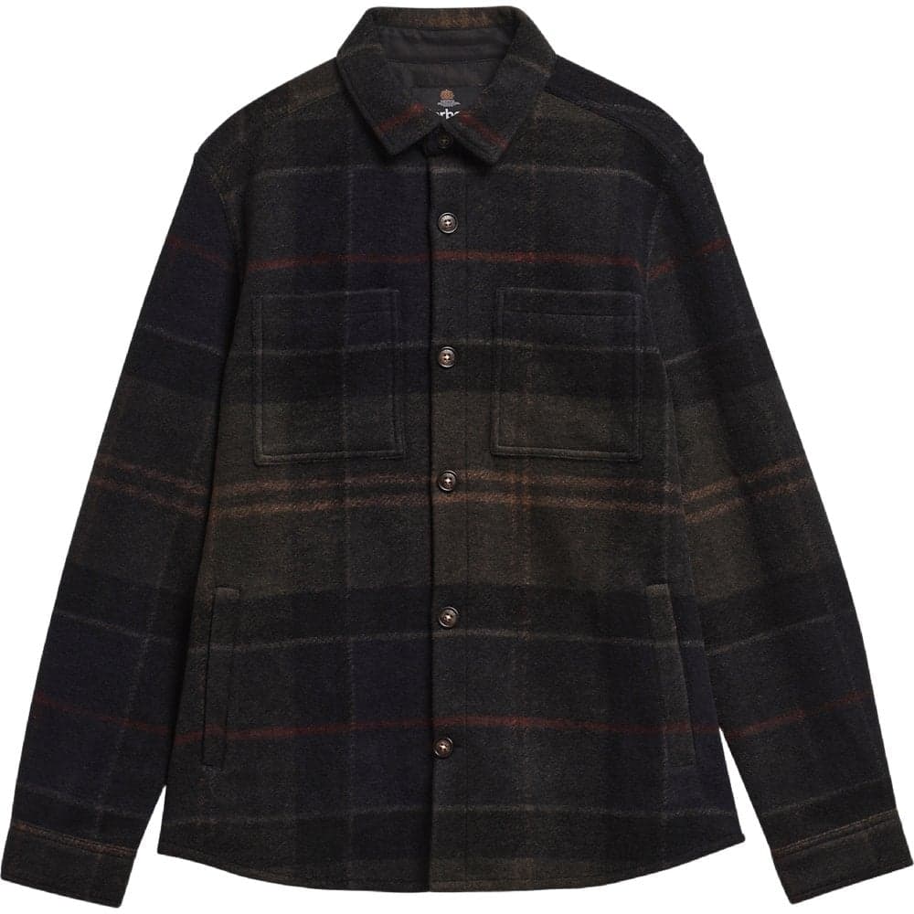 Barbour Woodlane Overshirt Shadow Classic Tartan