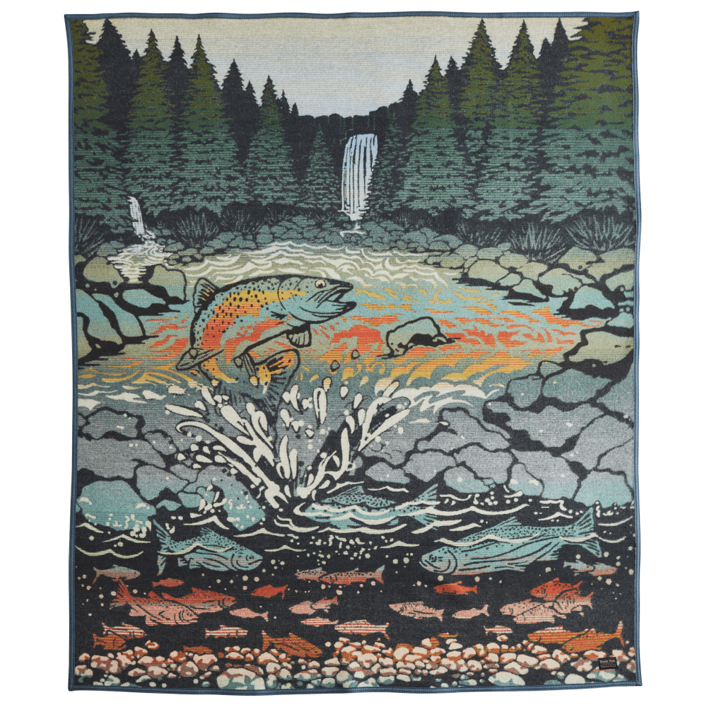 Pendleton Jacquard Napped Robe Salmon Falls