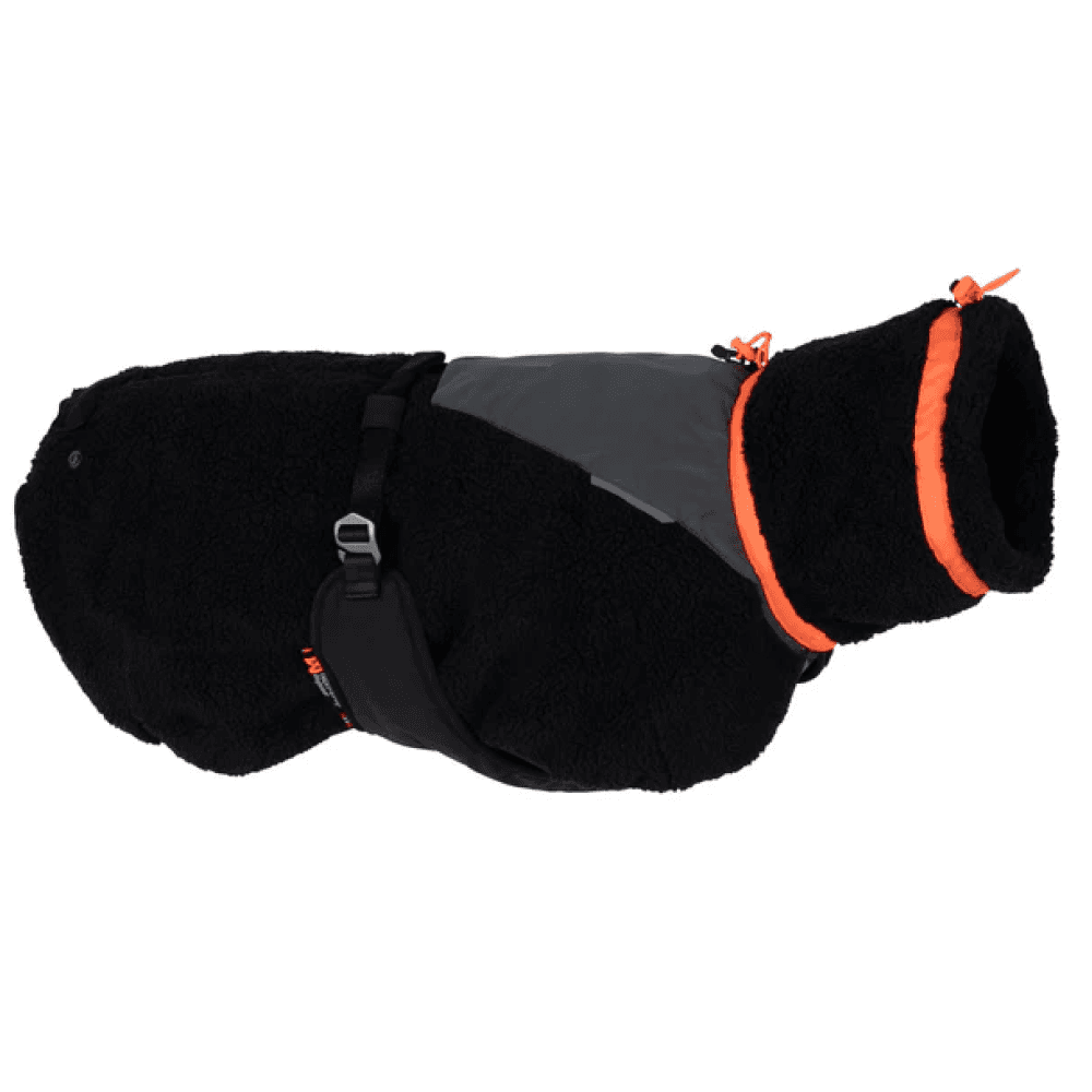 Non-stop dogwear Trekking Fleece Dog Jacket 40-60 Musta / Oranssi