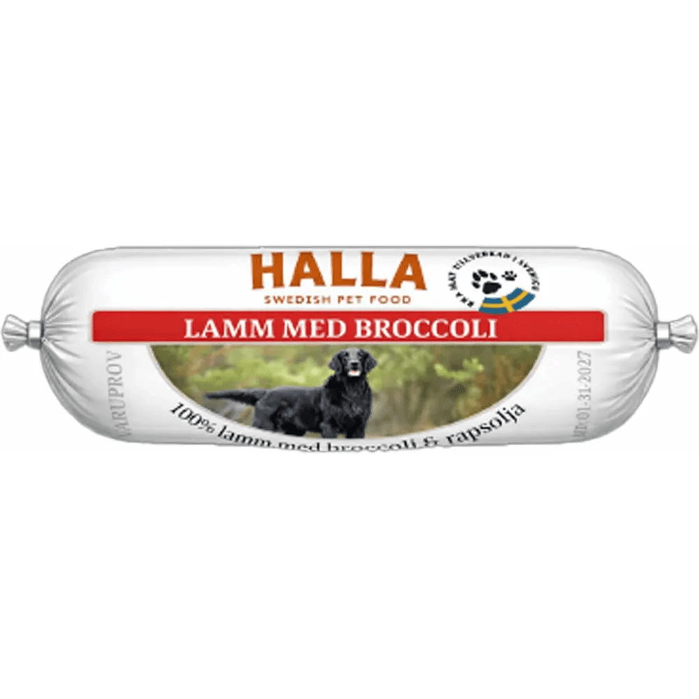 HALLA Svensk Lamm & Broccoli Våtfoder 650Gr