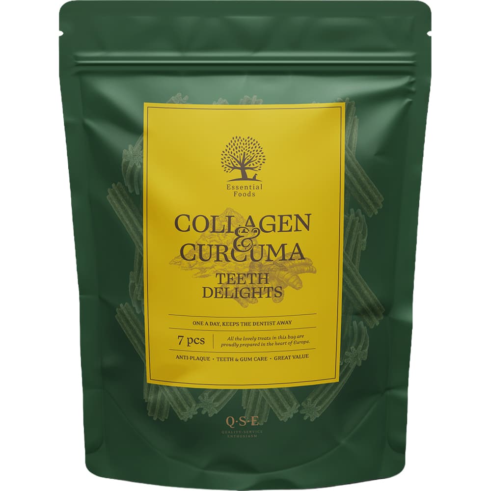 ESSENTIAL FOODS Collagen And Curcuma Teeth Delights 250G