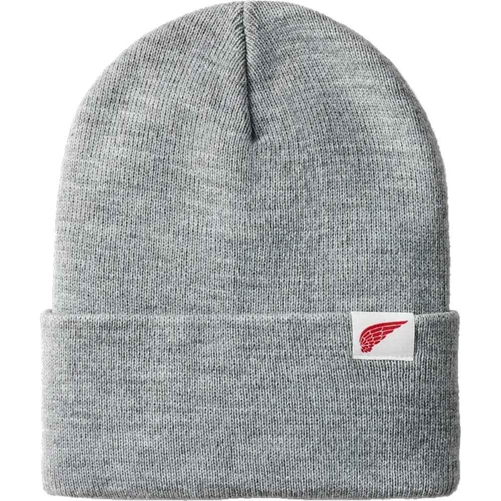 Red Wing Shoes Logo Knit Beanie Vaalea meleerattu harmaa (Light Gray Heather)