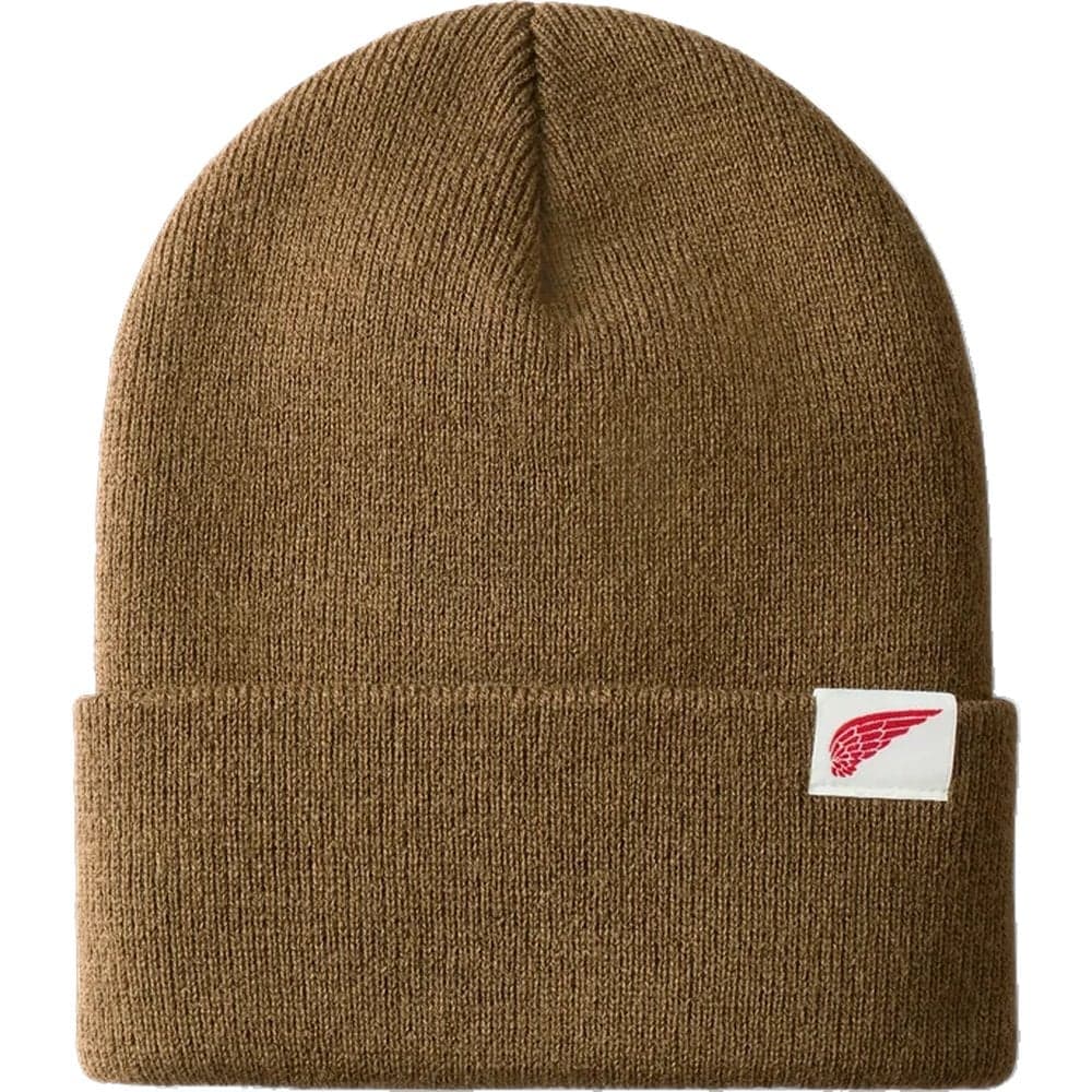 Red Wing Shoes Logo Knit Beanie Ruskea (Coyote Brown)