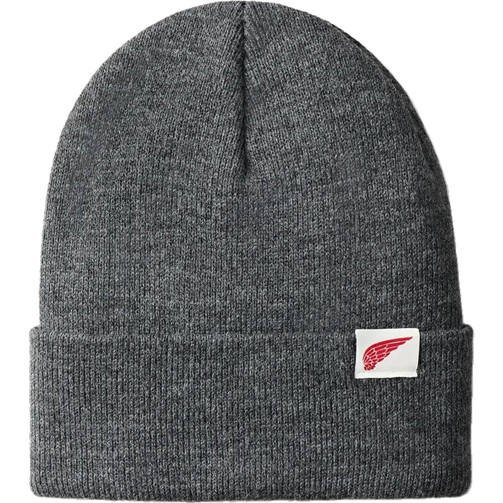 Red Wing Shoes Logo Knit Beanie Tumma meleerattu harmaa (Dark Gray Heather)