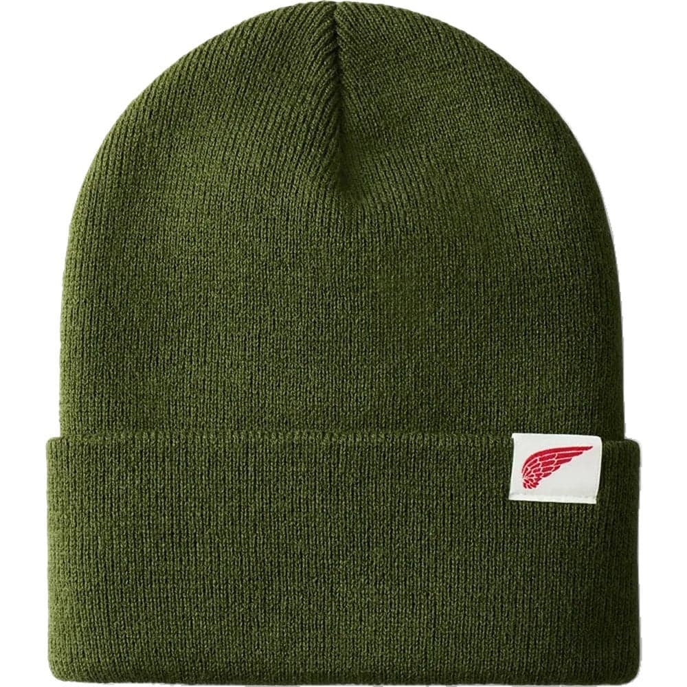Red Wing Shoes Logo Knit Beanie Oliivinvihreä