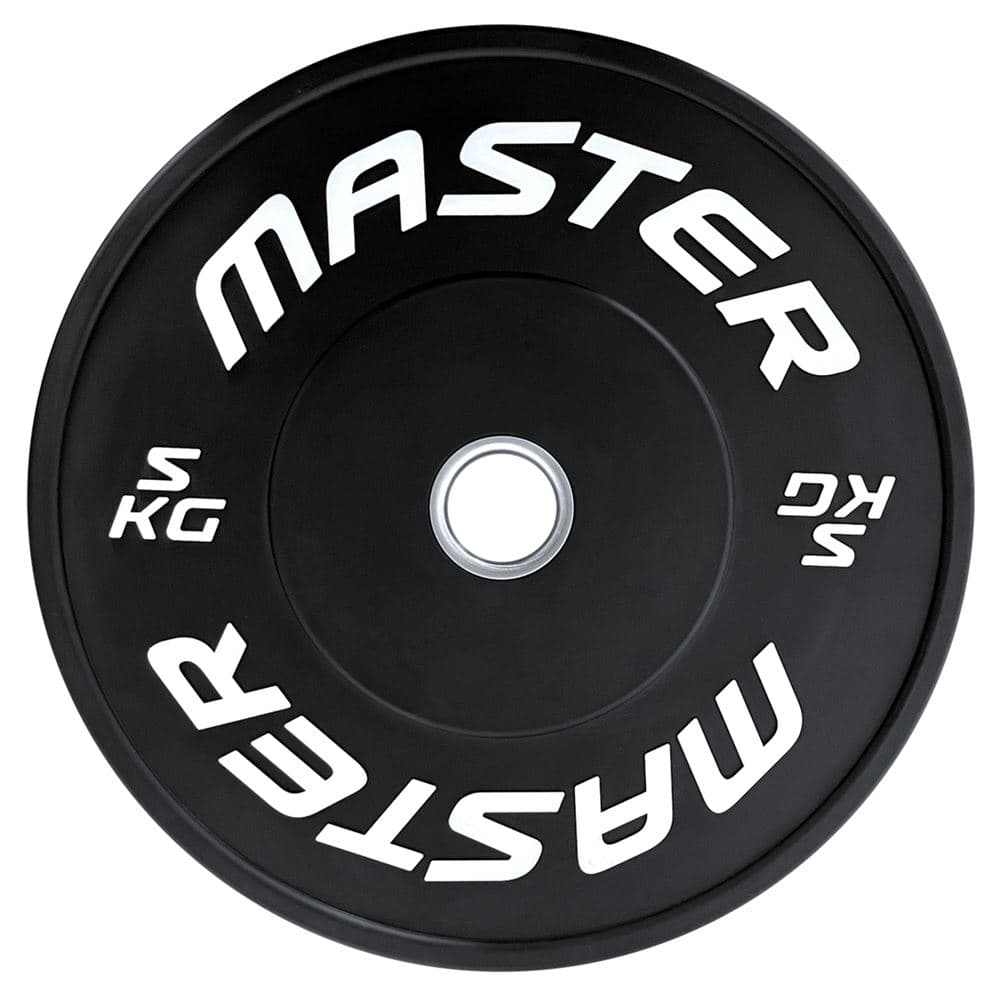 Master Fitness Painolevy Bumperplate Musta, Levypainot Bumper
