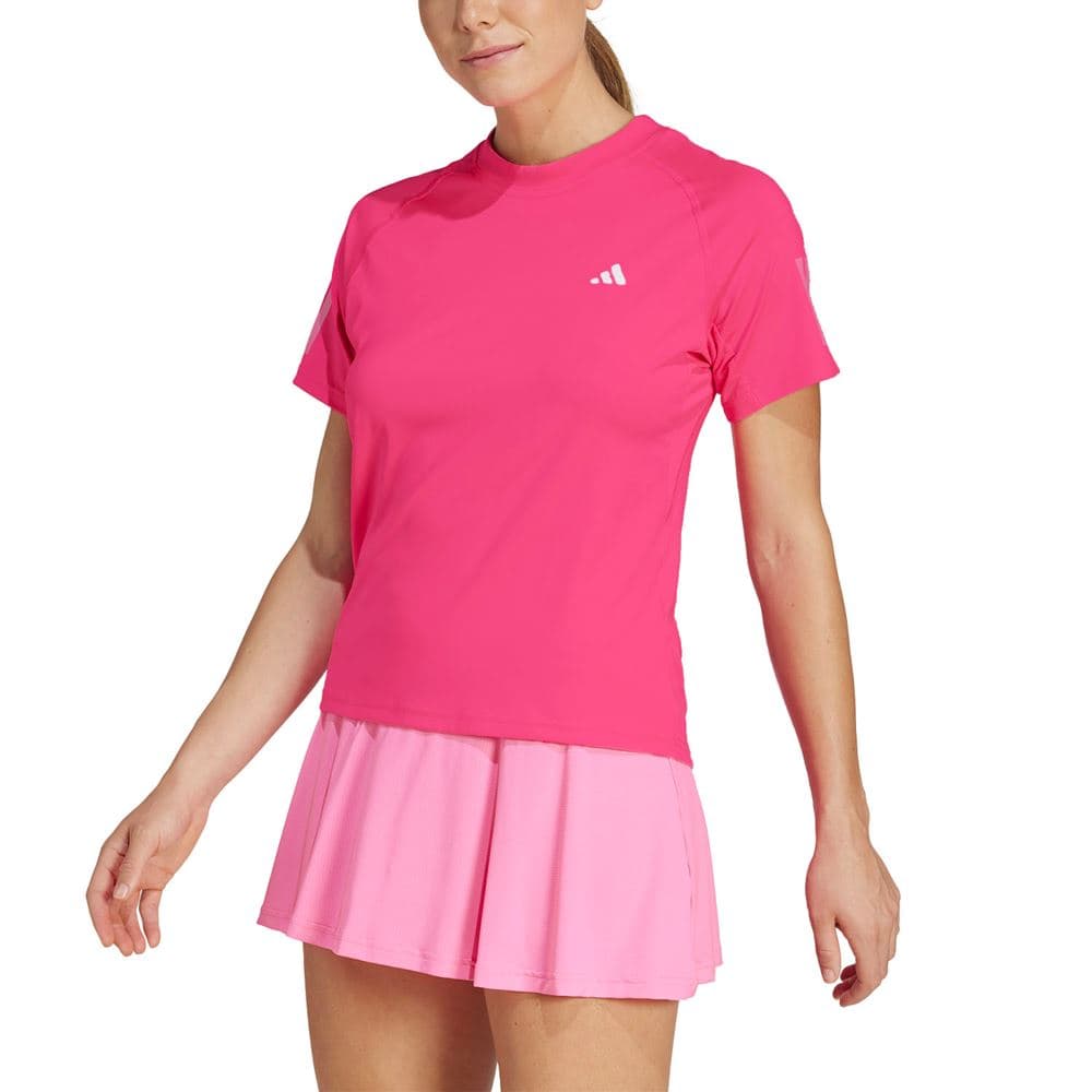 Adidas Club 3-Stripe Tee, Naisten padel ja tennis T-paita