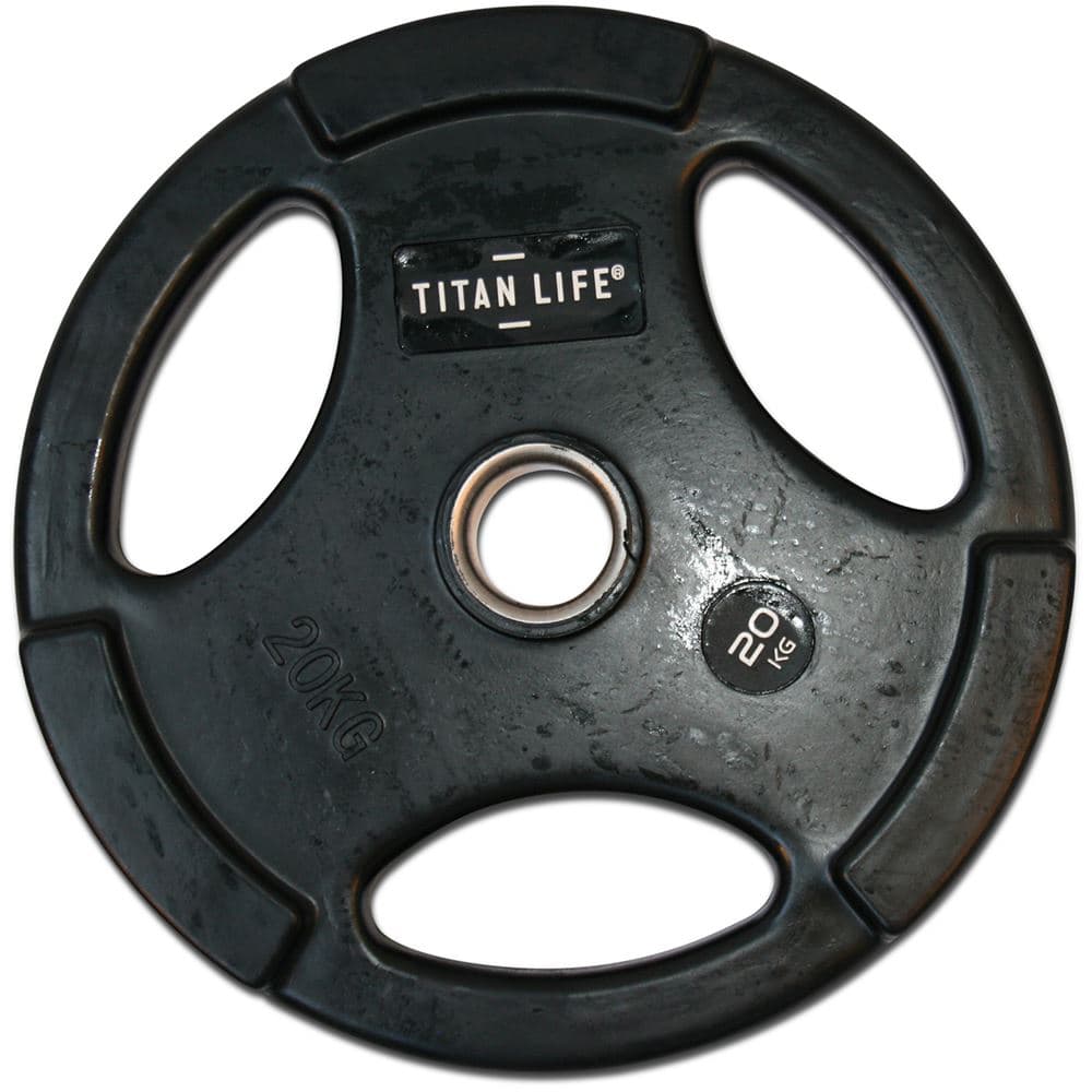 Titan LIFE Weight Disc Pro 50 mm, Kumipäällysteiset painolevyt