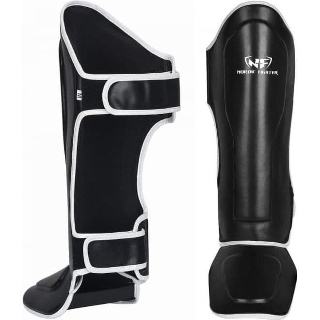 Nordic Fighter Thai Shin Instep Black Type 1 - Leather, Vartalosuojat kamppailulajeihin